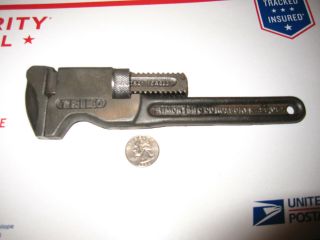 Antique Trimont Mfg.  Co.  8 " Monkey Wrench In Very Good Cond.  Pat.  12 - 19 - 11