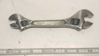Rare Vintage Diamond Tool Diamalloy Double Ended Adjustable Wrench 6 " By 8 "