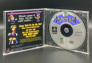 Rayman PlayStation 1 PS1 PS2 PS3 Complete Black Label Variant RARE 2