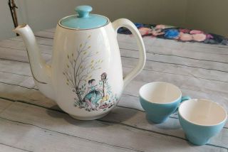 Rare Swinnertons Sweet Sixteen Tea Pot & Cup Set 1950 / 60 