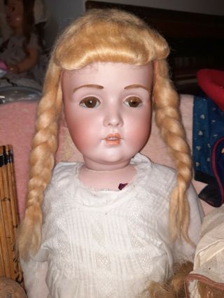 Vintage Mohair Doll Wig Braids For Large Composition Or German Doll 15 "