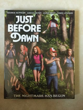 Just Before Dawn (1981) Blu Ray W/ Slipcover Oop Code Red Slasher Rare