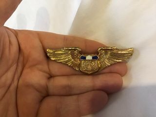 Rare Vintage Honduras Pilot Wings Air Force Military Central America Jet Old