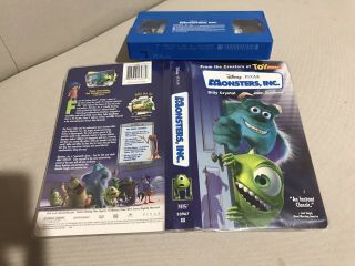 Monsters,  Inc.  Vhs Clam Shell Rare Find Billy Crystal