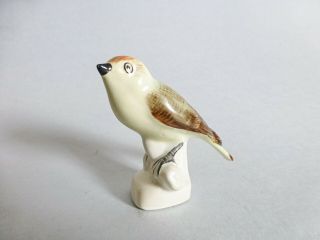 Vintage Hungarian Aquincum Porcelain Bird Figurine,  Finch