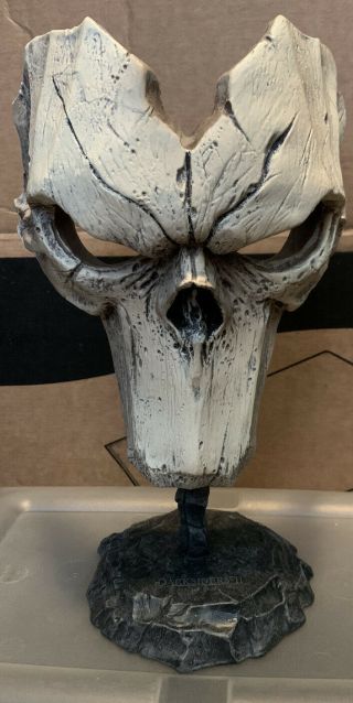 Darksiders 2 Death Skull 8.  5” Mask With Stand - From Collector´s Edition - Rare