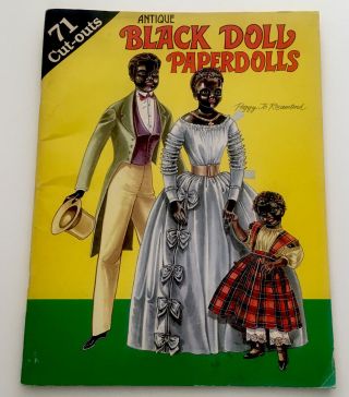 ❤️antique Black Doll Paper Dolls 71 Cutouts By Peggy Jo Rosamond 1991 None Cut