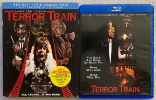 Terror Train Blu Ray Dvd 2 Disc Collectors Edition,  Rare Oop Slipcover Sleeve