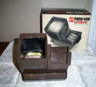 Vintage Gaf Pana Vue Automatic Lighted 2 X 2 Slide Viewer Box