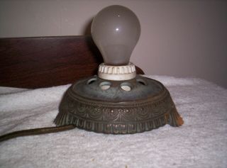 Vintage/antique Scene - In - Action - Corp Cast Iron Lamp Base