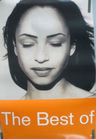 Rare Best Of Sade 1994 Vintage Orig 2 Sided Music Record Store Promo Poster