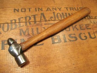 Vintage 8oz True Temper Ball Peen Hammer Old Antique Tool