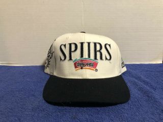 Vintage San Antonio Spurs Sports Specialties Snapback Hat Laser Nba Rare