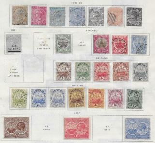 25 Bermuda Stamps From Quality Old Antique Album 1865 - 1936