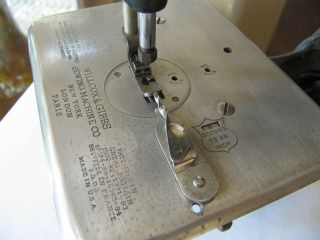 Antique Willcox & Gibbs Chain Stitch Machine Narrow Hemmer
