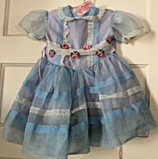 Vintage Doll Dress 1950 