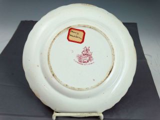 Antique Staffordshire Red Transferware Plate ABBEY RUINS T.  MAYER 1837 2