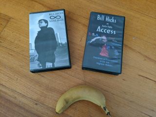 Bill Hicks Vhs: " Sane Man " And " Austin Public Access " - Rare,  Collectible,  As - Is