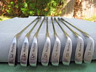 Rare Vintage Macgregor " Autograph " By Nicklaus Irons 3 - Pw / Rh / Steel Shaft