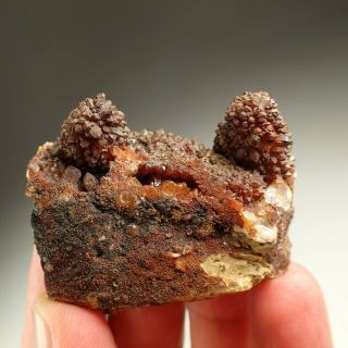 Quartz Pseudomorph After Calcite Crystals Rare Teskov,  Czech Republic