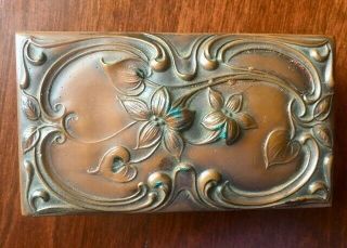 Antique Art Nouveau Bronze Ink Blotter,  Owner,