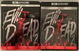 Evil Dead 2 4k Ultra Hd Blu Ray 2 Disc Set,  Very Rare Oop Slipcover Sleeve Buy