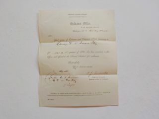 Civil War Document 1865 25th Indiana 17th Corps Captain Crenshaw Antique 1 Vtg N
