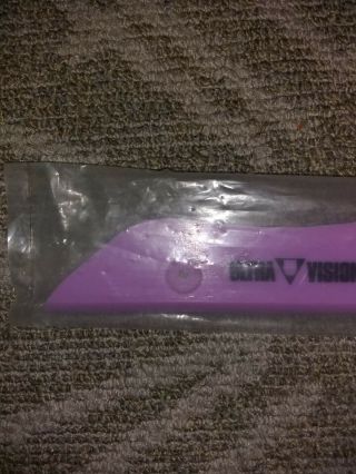 Vintage NOS 80 ' s Ultra Vision Skateboard Purple Tail Guard 8 3/4 in 2