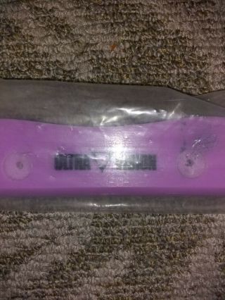 Vintage NOS 80 ' s Ultra Vision Skateboard Purple Tail Guard 8 3/4 in 3