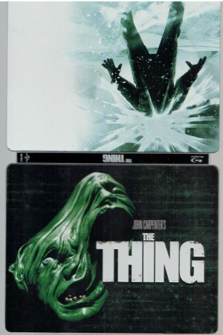 The Thing Import Steelbook Uk Blu Ray All Region Ultra Rare Early Press