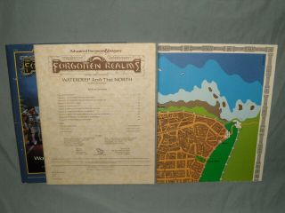 Forgotten Realms 1st Ed - FR1 WATERDEEP AND THE NORTH (RARE with MAP and EXC, ) 2