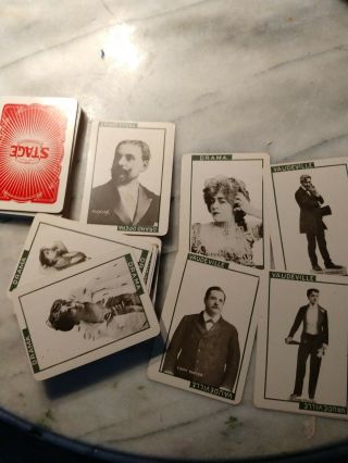 Antique 1904 Card Game - Stage
