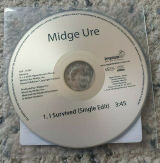 Midge Ure - Rare Promo Cd - I Survived (single Edit)