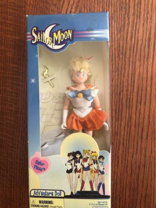 Sailor Venus 6” Deluxe Adventure Doll Sailor Moon 2000 Irwin Toy Rare Nib