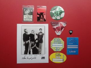 Stone Temple Pilots,  Promo Photo,  7 Backstage Passes,  Guitar Pick,  Rare Originals