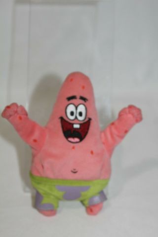TY Patrick Star Spongebob Squarepants 2004 Beanie Babies Rare Plush 7 
