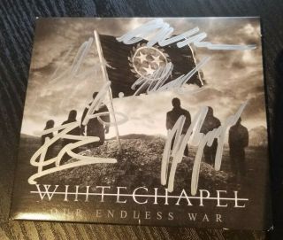 Rare Our Endless War By Whitechapel Cd Autographed Signed By All