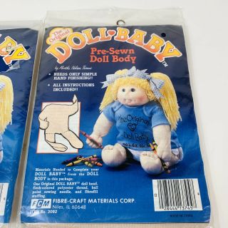 The Doll Baby Vintage Pre - Sewn Martha Nelson Thomas Doll Body 1982 2