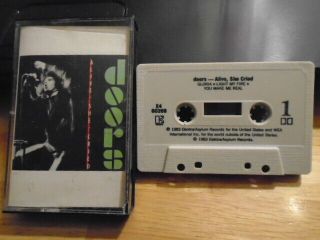 Rare Oop The Doors Cassette Tape Alive,  She Cried Live Jim Morrison Gloria Them
