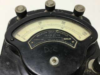 Antique Weston Model 280 Volt - Ammeter 2