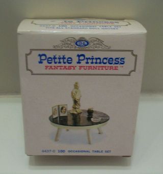 Petite Princess Dollhouse Furniture: Occasional Table Set,  Complete,  Ideal,  1964