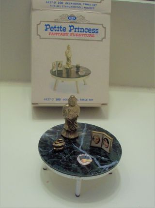 Petite Princess Dollhouse Furniture: Occasional Table Set,  Complete,  Ideal,  1964 2