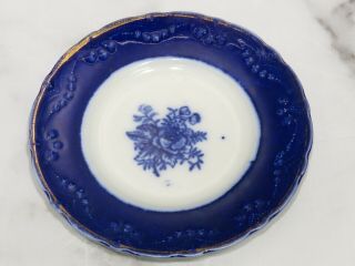 Antique Royal Staffordshire Wood & Sons Trent Flow Blue 6 " Plate