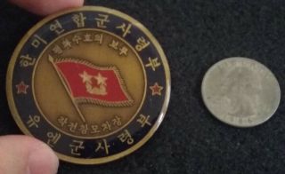 Rare 2 Star General Combined Us Forces Korea Unc Cfc Usfk Army Un Challenge Coin