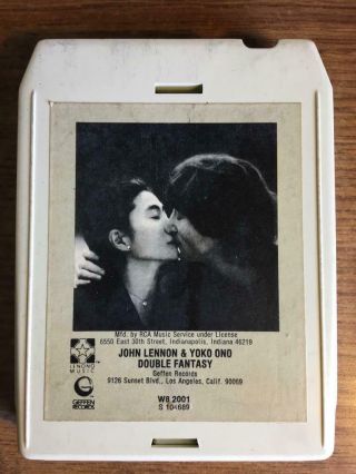 John Lennon Yoko Double Fantasy Rare 8 Track Tape Late Nite Bargain