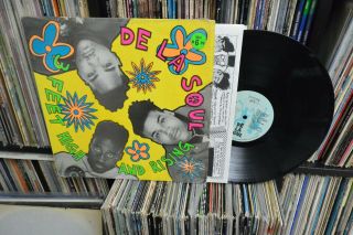 De La Soul Rare Hip Hop Lp Tommy Boy 1989 Shrink Solid Vg,  Or Better