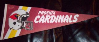 Rare Vintage 1970s Nfl Football Pennant Phoenix Cardinals 28 " Long