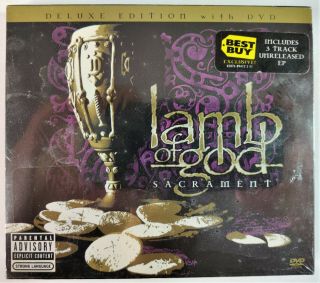 Lamb Of God - Sacrament Rare Deluxe Og Cd / Dvd Best Buy Slayer Slipknot