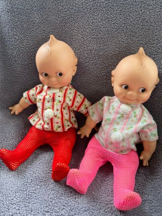 Two Vintage Kewpie Cameo Dolls Cloths In