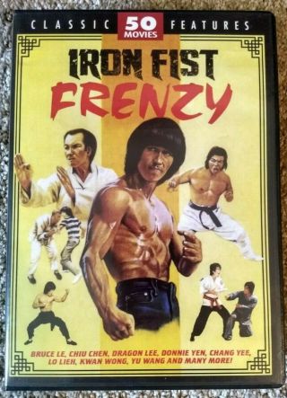 Iron Fist Frenzy: 50 Movies (dvd,  2014,  13 - Disc Set) Rare Oop